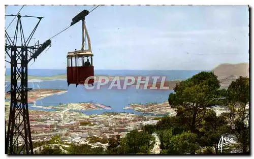Cartes postales moderne Toulon Telepherique Vue Sur La Plus Belle Rade De I'Europe