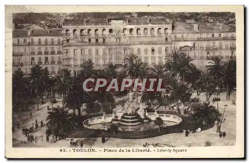 Cartes postales Toulon Place De La Liberte