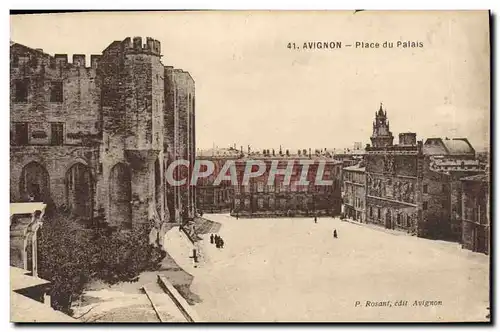 Cartes postales Avignon Place Du Palais