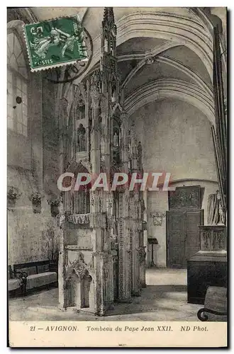 Cartes postales Avignon Tombeau Du Pape Jean XXII