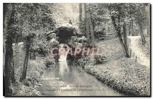 Ansichtskarte AK Bois De Boulogne Cascade Du Ruisseau De Longchamps