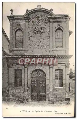 Cartes postales Avignon Eglise des Penitents Noirs