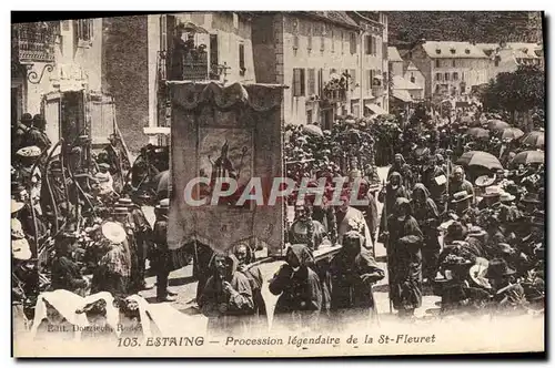 Cartes postales Estaing Procession legendaire de la St Fleuret