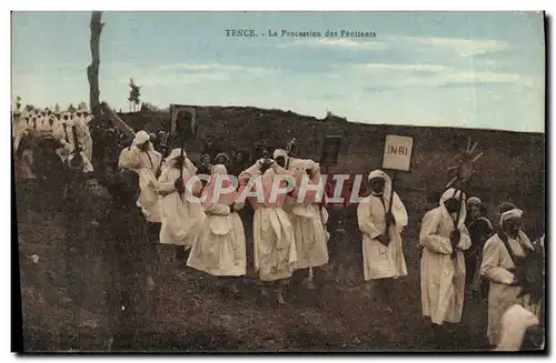Cartes postales Tence La procession des penitents