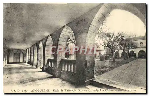 Ansichtskarte AK Angouleme Ecole de theologie Ancien carmel Les cloitres et cour interieure