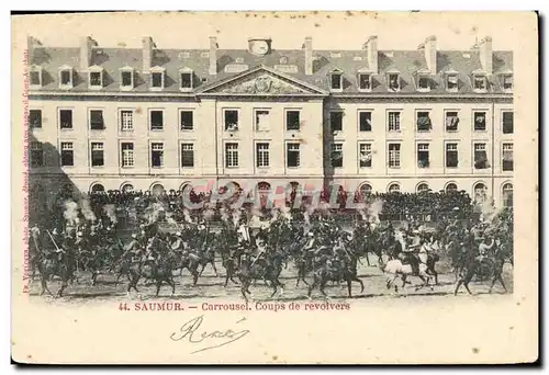 Cartes postales Cheval Hippisme Saumur Carrousel Coups de revolvers