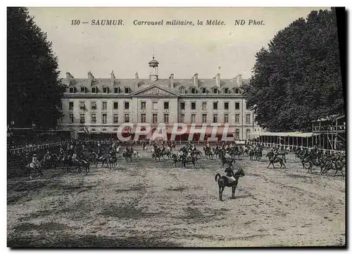 Cartes postales Cheval Hippisme Saumur Carrousel militaire La melee
