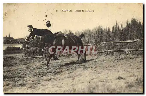 Ansichtskarte AK Cheval Hippisme Saumur Ecole de cavalerie