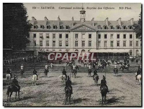 Cartes postales Cheval Hippisme Saumur Carrousel militaire Reprise des officiers