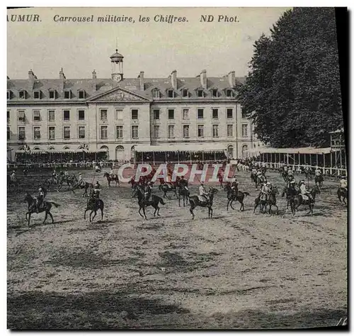 Cartes postales Cheval Hippisme Saumur Carrousel militaire Les chiffres