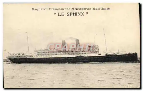 Ansichtskarte AK Bateau Paquebot Francais des Messageries Maritimes Le Sphinx