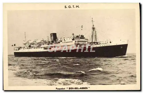 Cartes postales Bateau Paquebot Sidi Bel Abbes SGTM