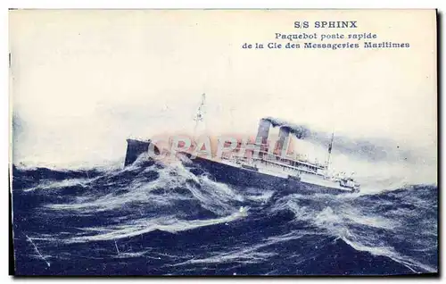 Ansichtskarte AK Bateau Paquebot poste rapide de la Cie des Messageries Maritimes SS Sphinx
