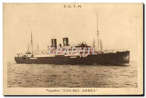 Cartes postales Bateau Paquebot Sidi Bel Abbes SGTM