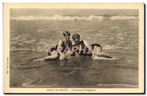 Cartes postales Femme Maillot de Bains Malo les Bains Charmantes baigneuses