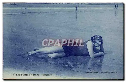 Cartes postales Femme Maillot de Bains Les Sables d&#39Olonne Baigneuse