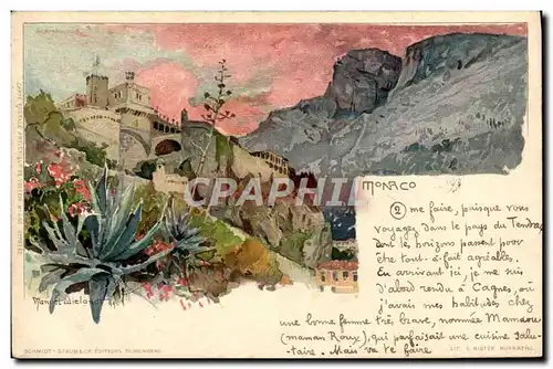 Cartes postales Fantaisie Illustrateur Monaco