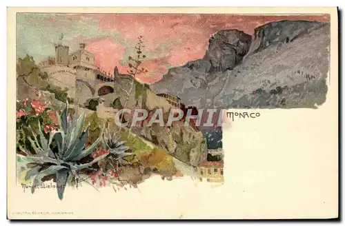 Cartes postales Fantaisie Illustrateur Monaco