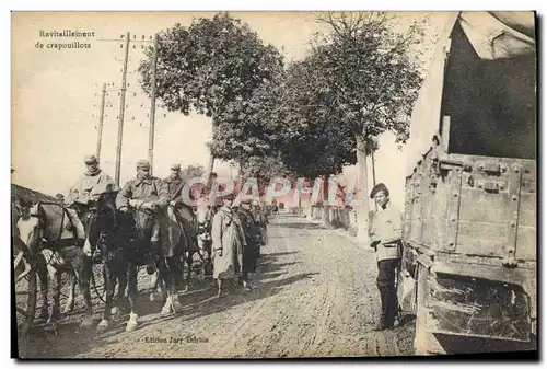 Ansichtskarte AK Militaria Ravitaillement de crapouillots