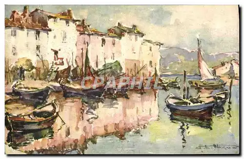 Cartes postales Fantaisie Illustrateur Martigues