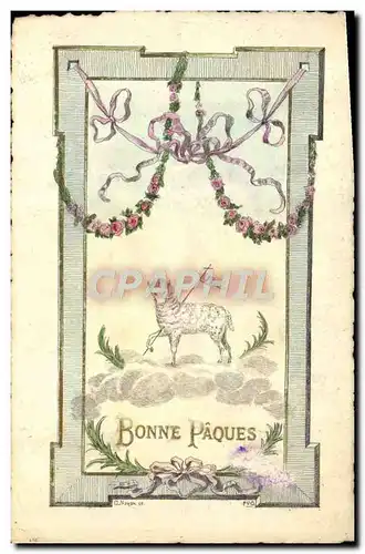 Cartes postales Fantaisie Illustrateur Bonnes Paques