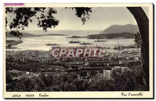 Cartes postales Adia Toulon Vue D&#39Ensemble Bateaux