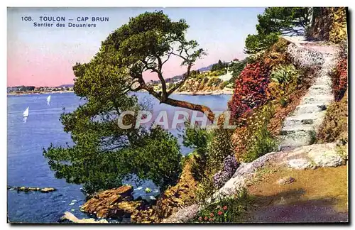 Cartes postales Toulon Cap Brun Sentier Des Douaniers