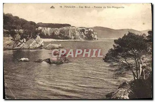 Cartes postales Toulon Cap Brun Falaise De Ste Marguerite