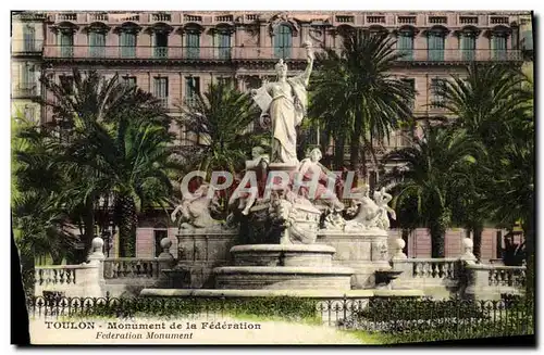 Cartes postales Toulon Monument De La Federation