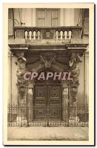 Ansichtskarte AK Toulon Cariatides De Puget Entree de l&#39hotel de ville