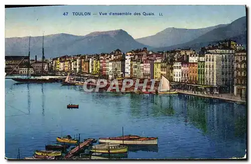 Cartes postales Toulon Vue D'Ensemble Des Quais