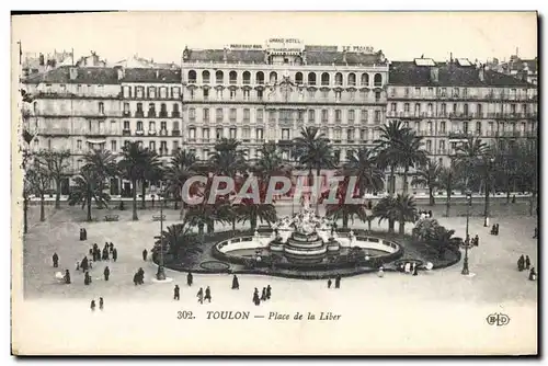 Ansichtskarte AK Touloun Place De La Liberte