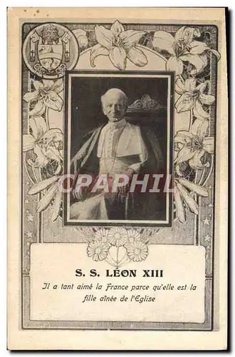 Cartes postales Pape SS Leon XIII