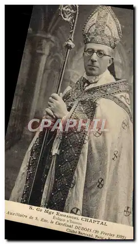 Ansichtskarte AK S Gr Mgr Emmanuel Chaptal Eveque d&#39Isionda Auxiliaire de S Em le cardinal Dubois