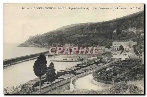 Ansichtskarte AK Hopital Villefranche sur Mer Les casernes et le Lazaret