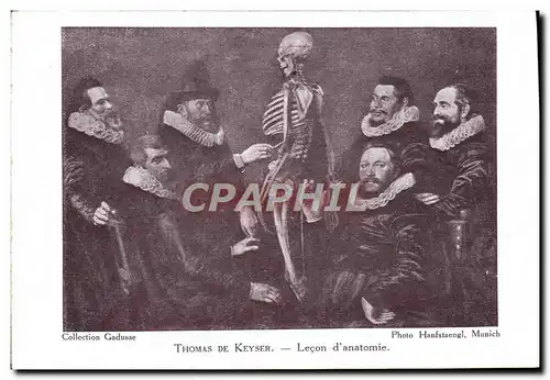 Cartes postales Thomas de Keyser Lecon d&#39anatomie