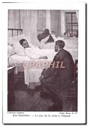 Ansichtskarte AK Jean Geoffroy Le jour de la visite a l&#39hopital