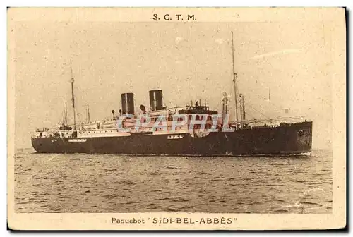 Cartes postales Bateau Paquebot Sidi Bel Abbes SGTM