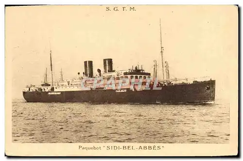 Cartes postales Bateau Paquebot Sidi Bel Abbes SGTM