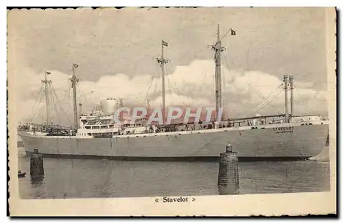 Cartes postales Bateau Paquebot Stavelot