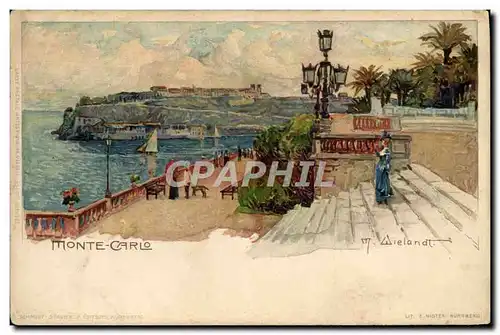 Cartes postales Illustrateur Monte Carlo