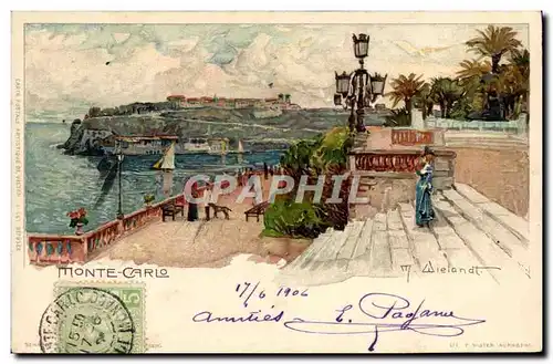 Cartes postales Illustrateur Monte Carlo