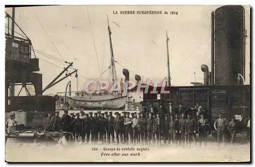 Ansichtskarte AK Militaria Groupe de soldats anglais