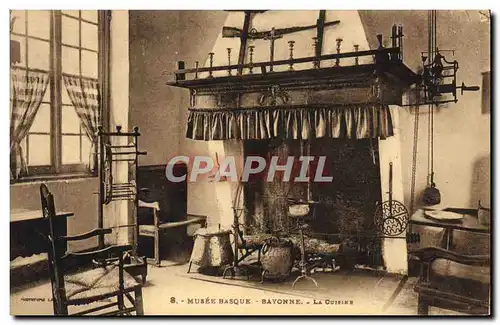 Cartes postales Folklore Musee basque Bayonne La cuisine