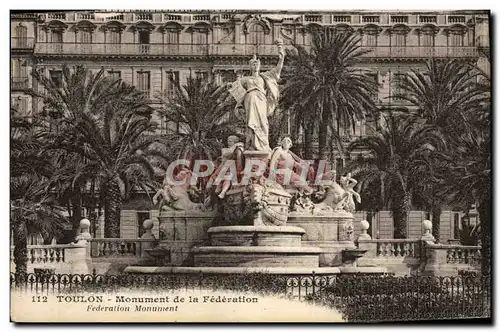 Ansichtskarte AK Toulon Monument de la Federation