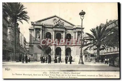 Cartes postales Toulon Theatre municipal