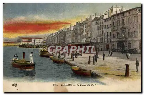 Ansichtskarte AK Toulon Le carre du port Bateaux