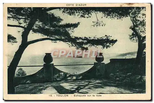 Cartes postales Toulon Echappee sur la rade