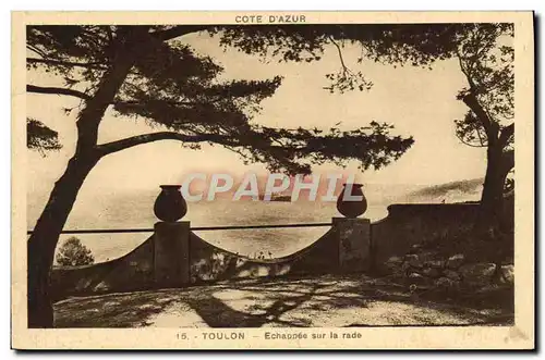 Cartes postales Toulon Echappee sur la rade