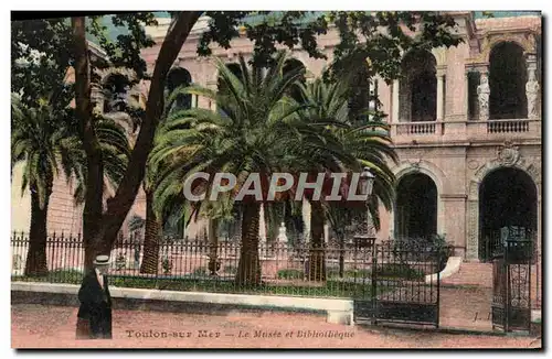 Cartes postales Toulon sur Mer Le musee et bibliotheque